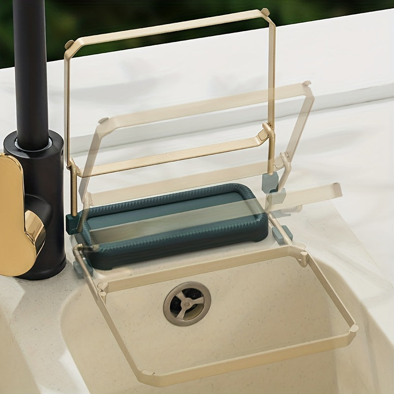 Foldable Sink Strainer and Filter Rack - Eliminate Clogging and Keep Your Sink Clean with Ease!