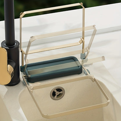 Foldable Sink Strainer and Filter Rack - Eliminate Clogging and Keep Your Sink Clean with Ease!