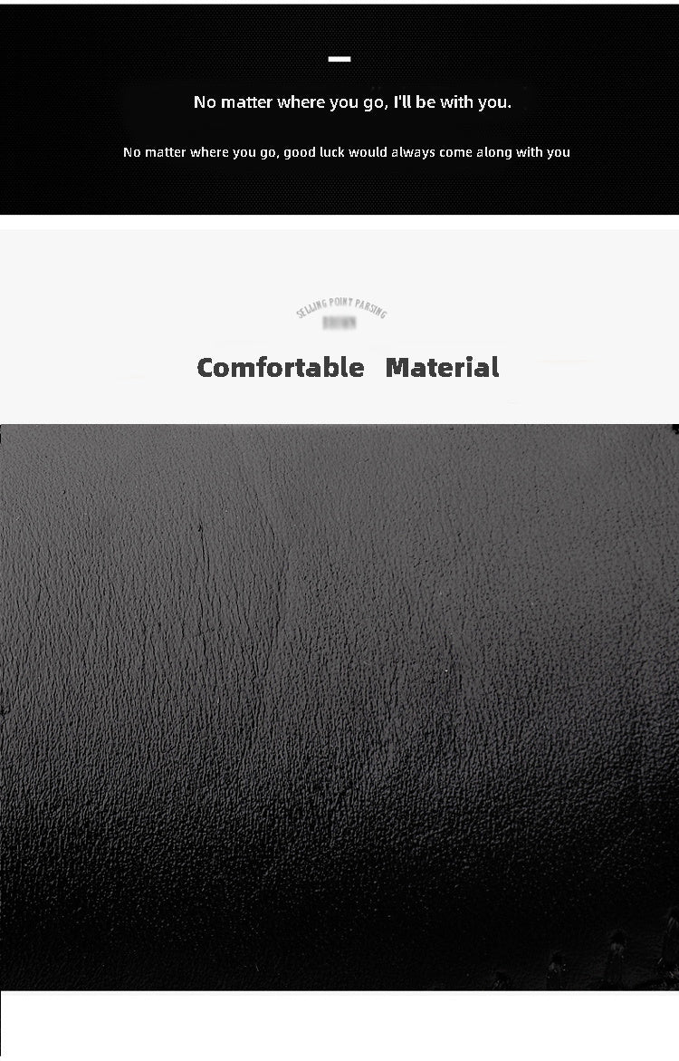 CLOHOO Men's Slip-On Business Casual Shoes - Breathable Second-Layer Leather Upper, Comfortable PU Lining & Rubber Sole, All-Season Versatile for Office, Travel & Vacation - Black, Refined Appearance | Sturdy Rubber Sole, Dre