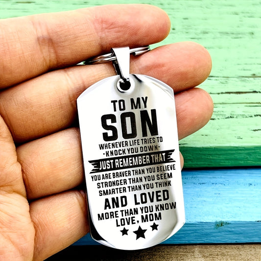 Inspirational Keychain For Daughter/Son - Encouraging Birthday/Graduation Gift From Mom/Dad