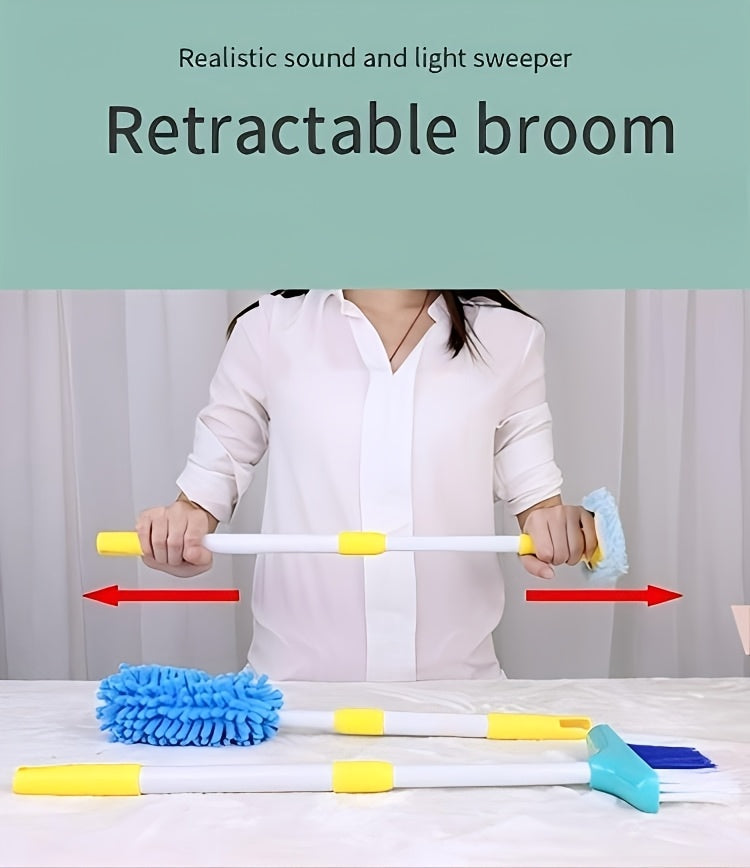Sweeping Toys, Broom And Dustpan Combination Set, Simulation Of Home Cleaning, Floor Sweeping Toys Perfect Christmas And Birthday Gift