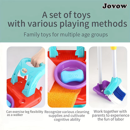 Sweeping Toys, Broom And Dustpan Combination Set, Simulation Of Home Cleaning, Floor Sweeping Toys Perfect Christmas And Birthday Gift