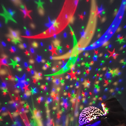 1pc Spaceship-shaped Star Projection Lamp With 8 Color Modes, USB Or Battery Dual Use