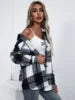 Autumn/Winter 2024 Simple Fashion Comfortable Lapel Check Street Hipster Plaid Coat Women's Wool