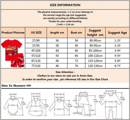 New Summer Kids Pyjamas Children Sleepwear Baby Set Boys Girls Cars Short sleeved Pijamas Cotton Nightwear Clothes Pajamas Sets