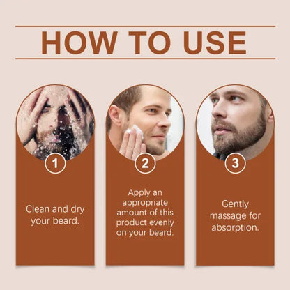 East Moon Men's Beard Care Cream Sandalwood Ingredients For Beard Care For Men With A Variety Of Skin Types