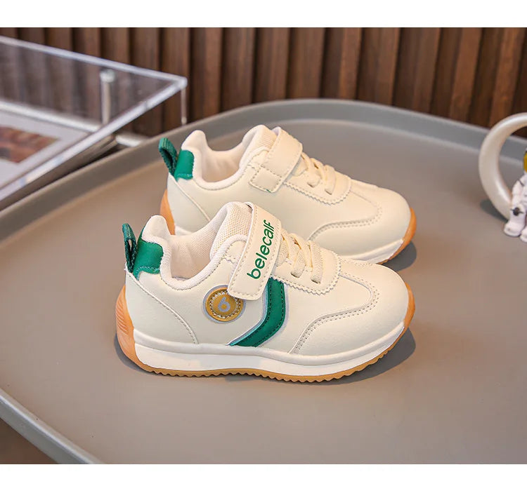 Kindergarten For Boys Girls Fashionable Versatile Sneakers Breathable Solid Color Sports Shoes Children's Spring New Casual Shoe