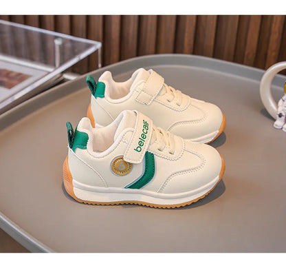 Kindergarten For Boys Girls Fashionable Versatile Sneakers Breathable Solid Color Sports Shoes Children's Spring New Casual Shoe