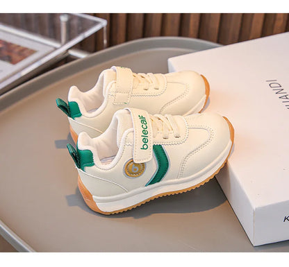 Kindergarten For Boys Girls Fashionable Versatile Sneakers Breathable Solid Color Sports Shoes Children's Spring New Casual Shoe