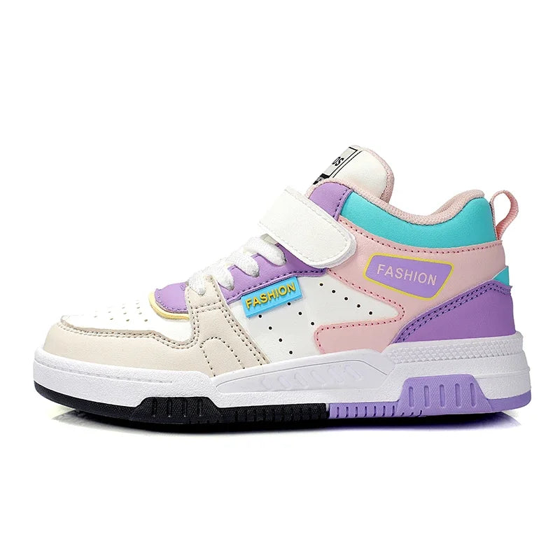 Design Children Sneaker Boys Shoes Skateboard Kids Casual Shoes Autumn Sports Tennis High Top Sneaker for Boy