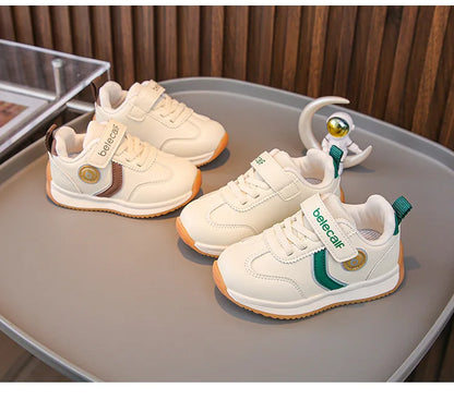 Kindergarten For Boys Girls Fashionable Versatile Sneakers Breathable Solid Color Sports Shoes Children's Spring New Casual Shoe