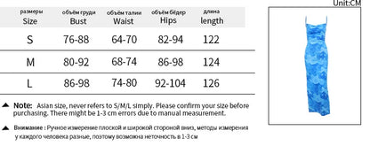 Mozision Spaghetti Strap Print Maxi Dress For Women Gown Summer New Sleeveless Backless Bodycon Club Party Long Dress Fashion