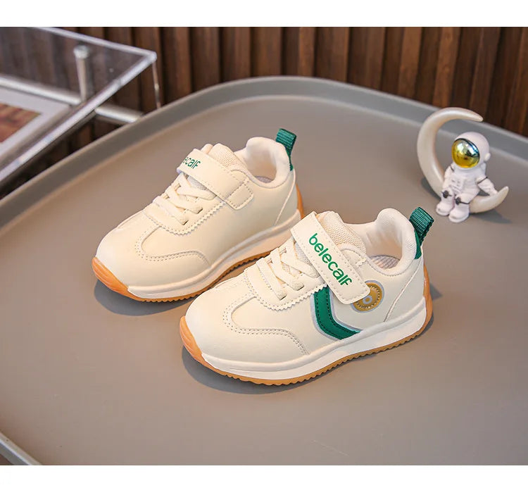Kindergarten For Boys Girls Fashionable Versatile Sneakers Breathable Solid Color Sports Shoes Children's Spring New Casual Shoe