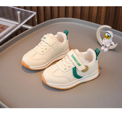 Kindergarten For Boys Girls Fashionable Versatile Sneakers Breathable Solid Color Sports Shoes Children's Spring New Casual Shoe