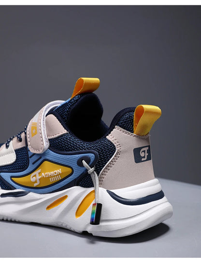 Kids Boy Fashion Trend Casual Sneaker Non-Slip Children's Sports Shoes Breathable Mesh Comfortable Wear