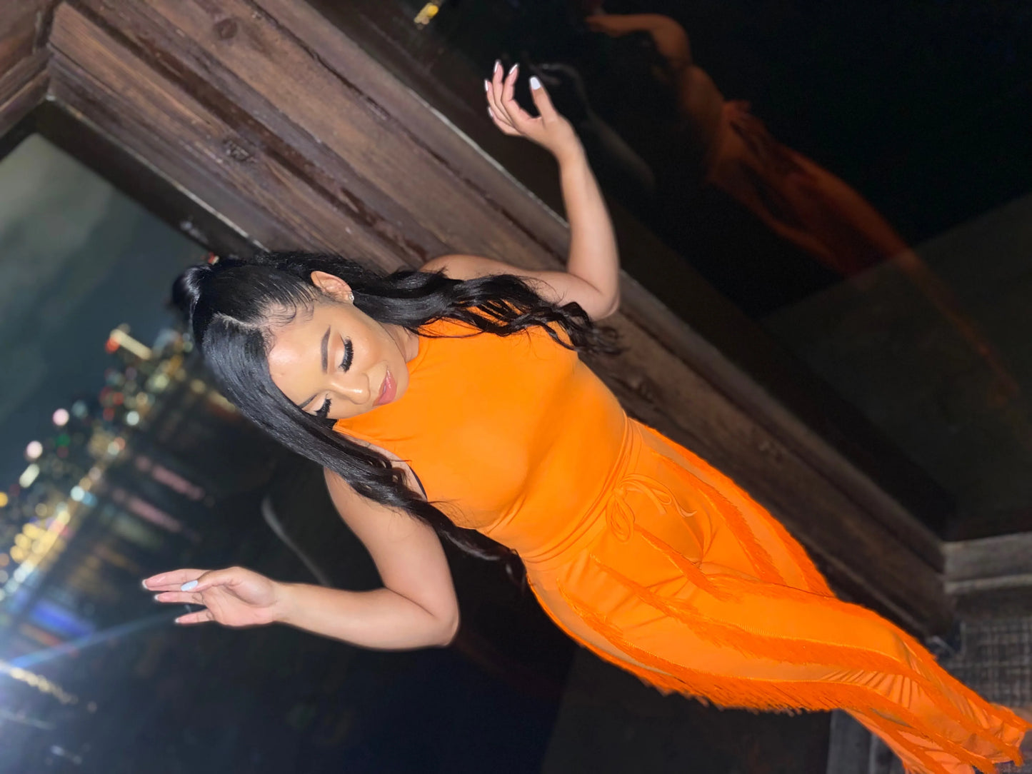 Fashion Solid Romper Casual Tank Top & Tassel Decor Drawstring Pants Set Skinny Tank Jumpsuits Summer Female Outfit Streetwear