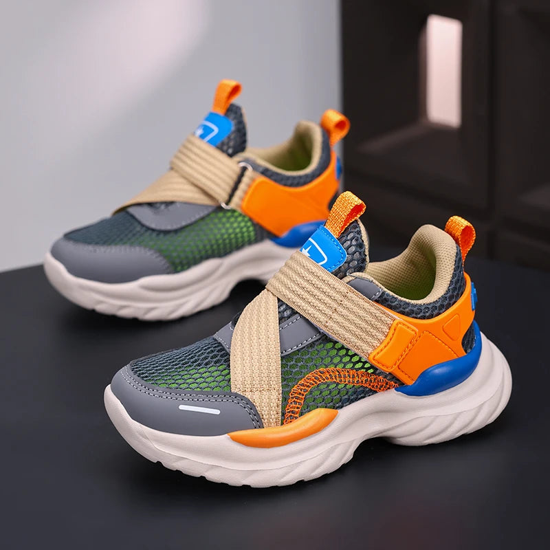 Summer Mesh Boy Sneaker Luxury Brand Children Shoes Breathable School Casual Sports Shoes for Kids Boys