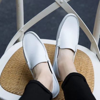 Men Shoes Casual Genuine Leather Mens Loafers Moccasins Designer Slip on Boat Shoes High Quality Chaussure Homme Plus Size 37-47