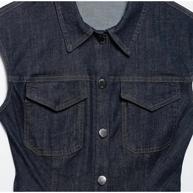 Retro Pleated Long Dresses with Sleeves Women Vintage Single-breasted Slim Female Dress 2025 Spring Summer Lady Street Vestidos