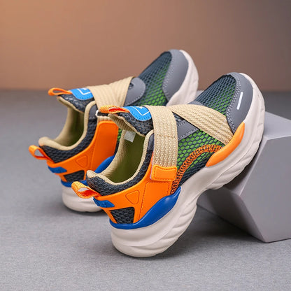 Summer Mesh Boy Sneaker Luxury Brand Children Shoes Breathable School Casual Sports Shoes for Kids Boys