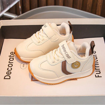 Kindergarten For Boys Girls Fashionable Versatile Sneakers Breathable Solid Color Sports Shoes Children's Spring New Casual Shoe