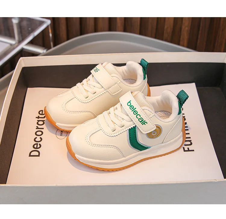 Kindergarten For Boys Girls Fashionable Versatile Sneakers Breathable Solid Color Sports Shoes Children's Spring New Casual Shoe