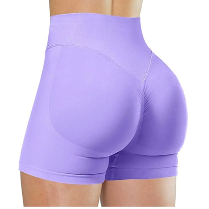 Summer High Waisted Yoga Shorts Fashionable and Sexy Running Fitness Pants Solid Color Yoga Leggings