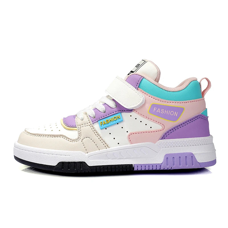 Design Children Sneaker Boys Shoes Skateboard Kids Casual Shoes Autumn Sports Tennis High Top Sneaker for Boy