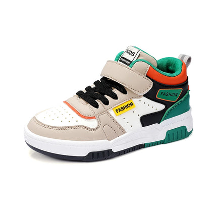 Design Children Sneaker Boys Shoes Skateboard Kids Casual Shoes Autumn Sports Tennis High Top Sneaker for Boy