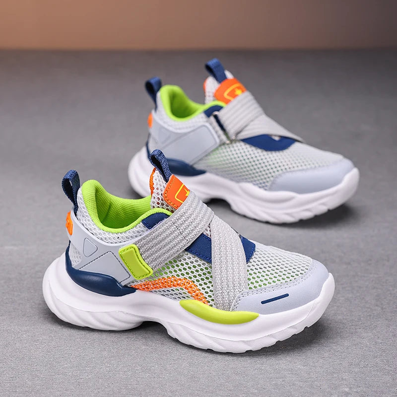 Summer Mesh Boy Sneaker Luxury Brand Children Shoes Breathable School Casual Sports Shoes for Kids Boys