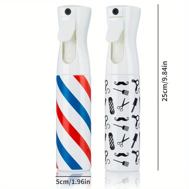 300ml High Pressure Hair Spray Bottle Ultra Fine Continuous Water Refillable Mister Hairdressing Spray Bottle Barber Hair Tools