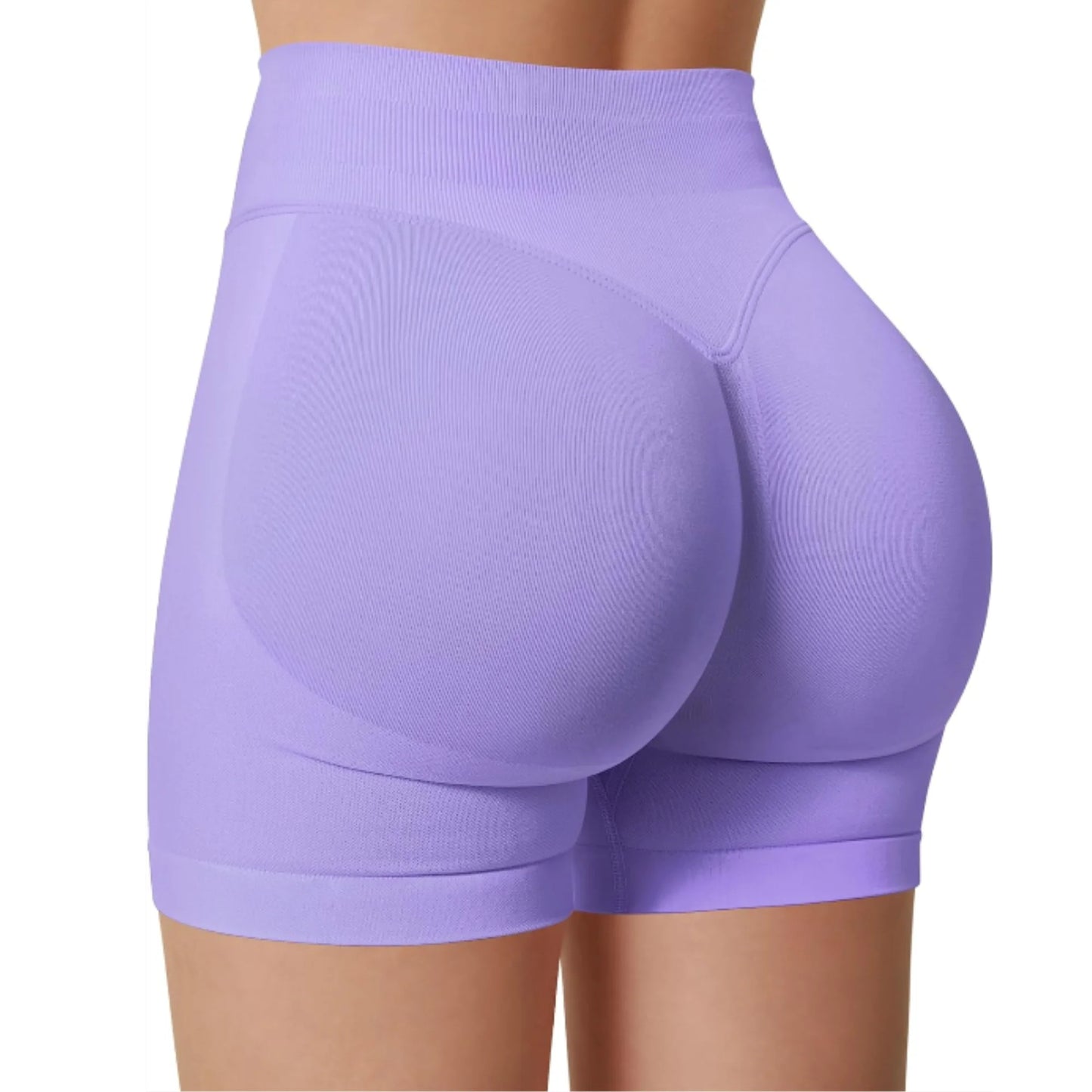 Summer High Waisted Yoga Shorts Fashionable and Sexy Running Fitness Pants Solid Color Yoga Leggings