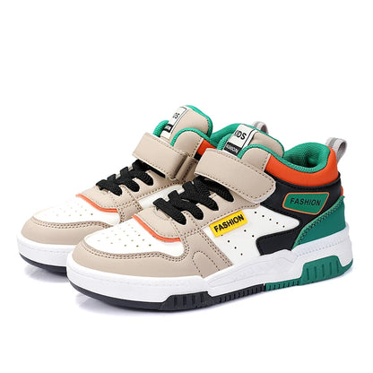 Design Children Sneaker Boys Shoes Skateboard Kids Casual Shoes Autumn Sports Tennis High Top Sneaker for Boy