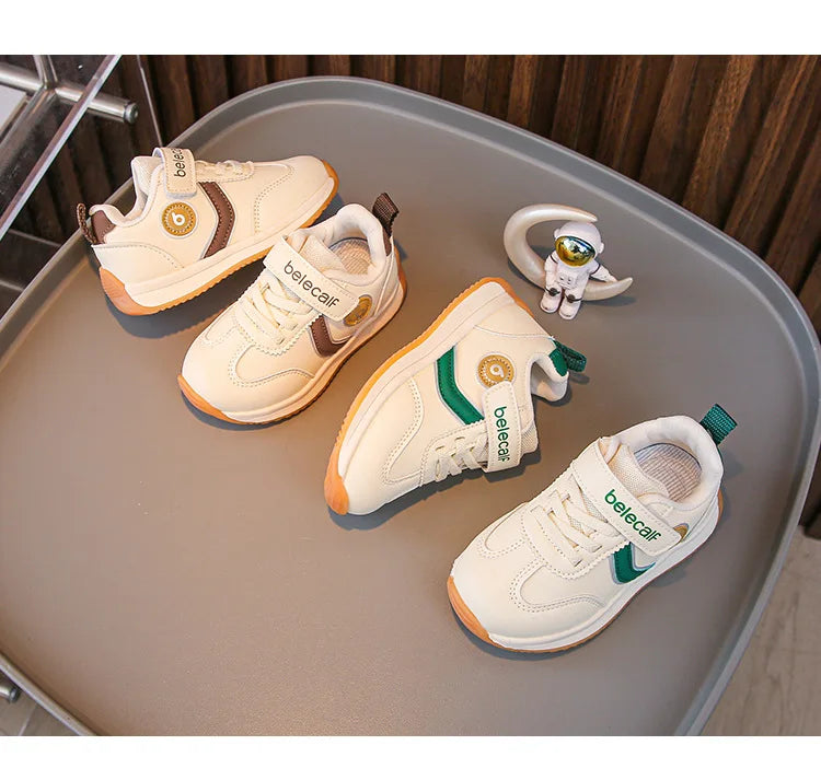 Kindergarten For Boys Girls Fashionable Versatile Sneakers Breathable Solid Color Sports Shoes Children's Spring New Casual Shoe