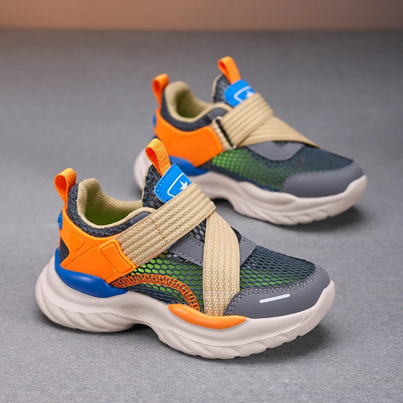 Summer Mesh Boy Sneaker Luxury Brand Children Shoes Breathable School Casual Sports Shoes for Kids Boys