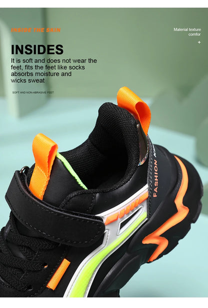 Children Sports Shoes Breathable Casual Sneakers For Boys Lightweight Running Outdoor Walking Tennis Kids School Shoes