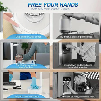 1 intelligent desktop water dispenser, outdoor bucket automatic water dispenser and water absorption device.