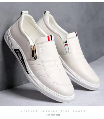 Casual Leather Shoes Men Loafers Trend Brand Business Shoes Autumn Slip on Flat Man Sneakes Comfortable Moccasins Zapatos Hombre