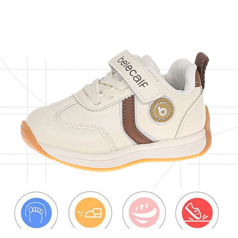 Kindergarten For Boys Girls Fashionable Versatile Sneakers Breathable Solid Color Sports Shoes Children's Spring New Casual Shoe
