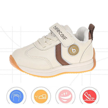 Kindergarten For Boys Girls Fashionable Versatile Sneakers Breathable Solid Color Sports Shoes Children's Spring New Casual Shoe