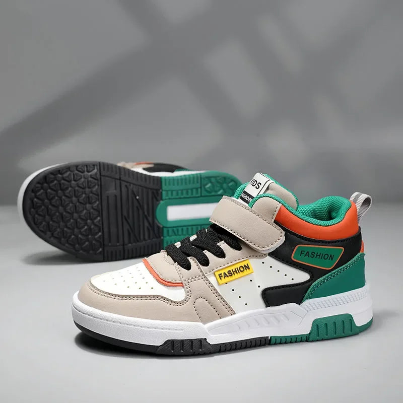 Design Children Sneaker Boys Shoes Skateboard Kids Casual Shoes Autumn Sports Tennis High Top Sneaker for Boy