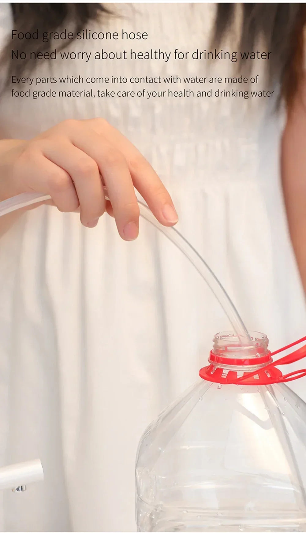 Portable Desktop Electric Water Dispenser Bottle Pump Barreled with USB Charging Automatically Drink for Home Office Outdoor