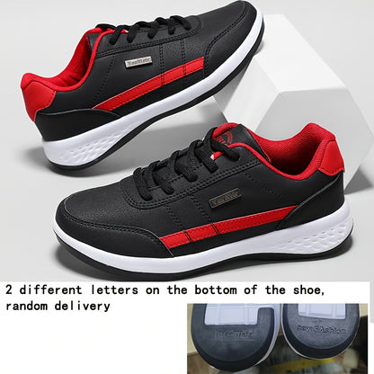 VanWeir Men'S Lightweight Running Sneakers - Navy Blue & Brown Two-Tone Design, Breathable Mesh Lining, Stability Support, MD/TPR Sole for Outdoor Training, Hiking & Casual Wear, Hiking Footwear, Modern Sneakers, Comfortable