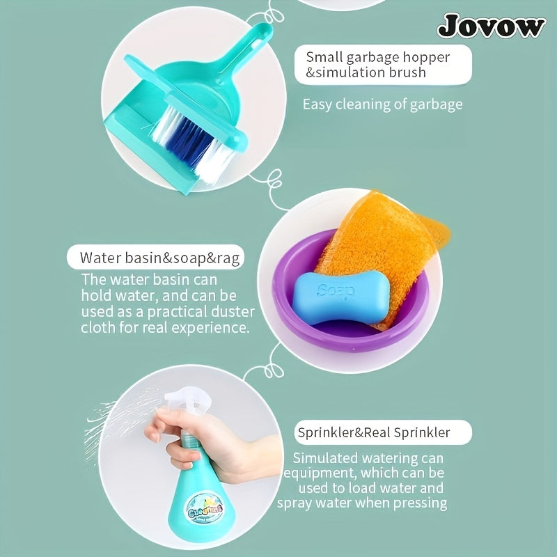 Sweeping Toys, Broom And Dustpan Combination Set, Simulation Of Home Cleaning, Floor Sweeping Toys Perfect Christmas And Birthday Gift