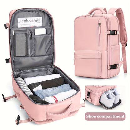 Large Travel Backpack, Carry On Backpack, Hiking Laptop Backpack Waterproof Outdoor Sports Rucksack Casual Daypack School Bag