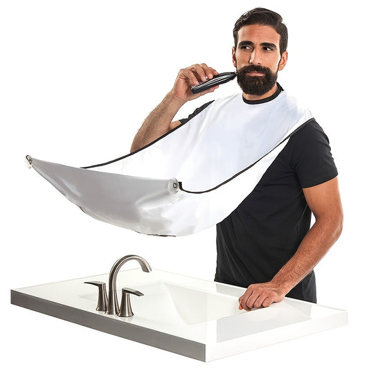 Beard Bib Apron, Beard Hair Catcher For Shaving And Trimming, Non-Stick Beard Shave Cape, Grooming Accessories Tools