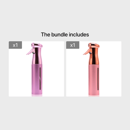 1pcs 300ml Electroplating Continuous Spray Bottle Automatic High-pressure Spray Bottle Hairdressing Alcohol Disinfection Spray Bottle