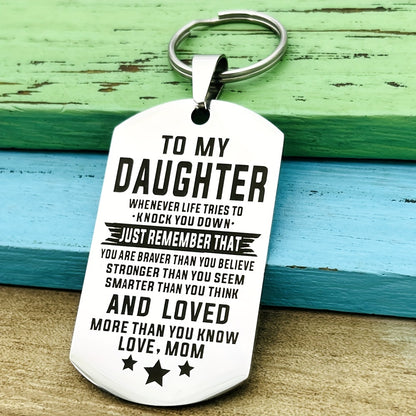 Inspirational Keychain For Daughter/Son - Encouraging Birthday/Graduation Gift From Mom/Dad