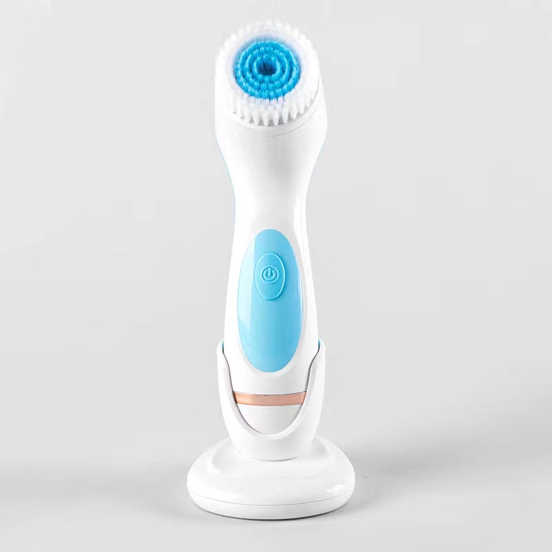 3 In 1 Wireless Face Cleansing Brush Sonic Face Spin Brush Set Spa System For Deep Cleaning Remove Blackhead Machine