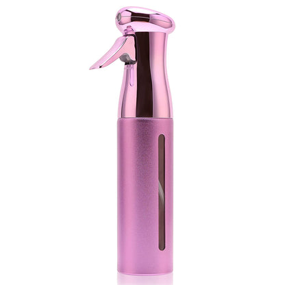 1pcs 300ml Electroplating Continuous Spray Bottle Automatic High-pressure Spray Bottle Hairdressing Alcohol Disinfection Spray Bottle